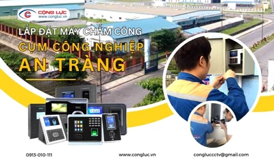 Lắp máy chấm công tại cụm công nghiệp An Tràng Hải Phòng